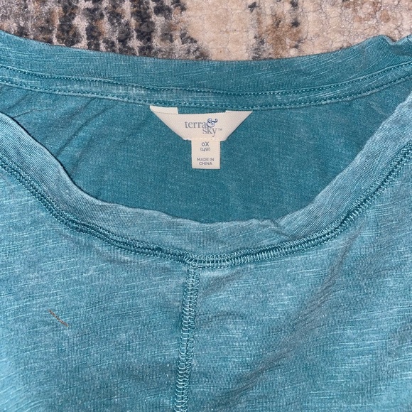 Terra & Sky long sleeve top size 0X (14) - Picture 3 of 3